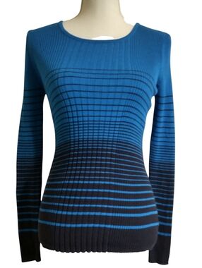 Liz Claiborne Turquoise Ribbed Lightweight Sweater